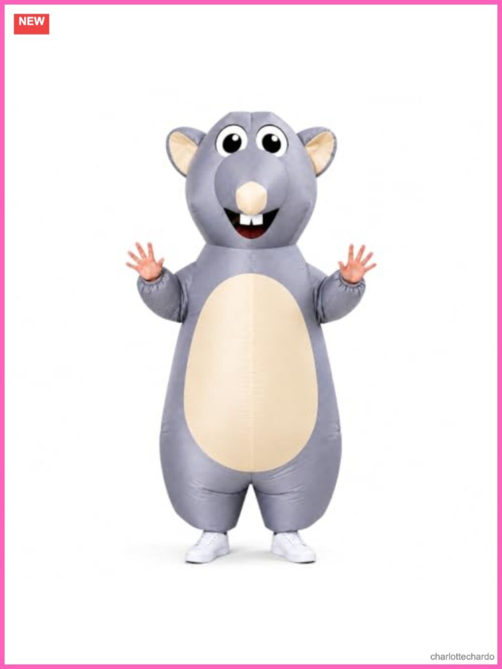Adult Inflatable Mouse Costume Blow Up Suit Halloween Party Funny